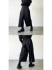 Yamamoto-Style Dark Drape Cropped Pleated Pants Skirt with Straps for Men & Women