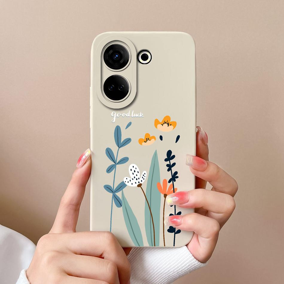 Soft Case For Tecno Camon 20 Pro 4G 5G 20Premier Bear Liquid Silicone Full Coverage Bumper For Tecno Camon20 20Pro Funda Shell