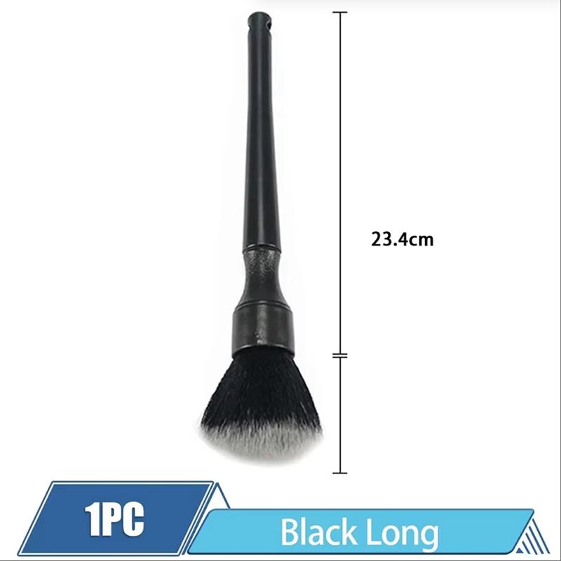 Щетка для детализации автомобиля, супермягкая щетка для деталей салона автомобиля с синтетической щетиной, аксессуары для щеток для приборной панели автомобиля