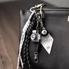 Colorful Woven Rope Keychain: Billiard, Camera & Bag Pendant