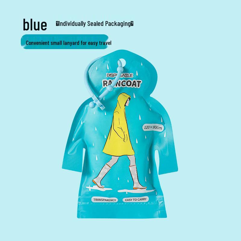 Одноразовый дождевик на все тело для детей младшего школьного возраста - для мальчиков и девочек