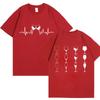 Wine ECG Graphic Tee Shirt Bestie Funny Drinking Lover Shirt for Women Summer Fashion Y2k Tops Aesthetic Clothing Female T-shirt