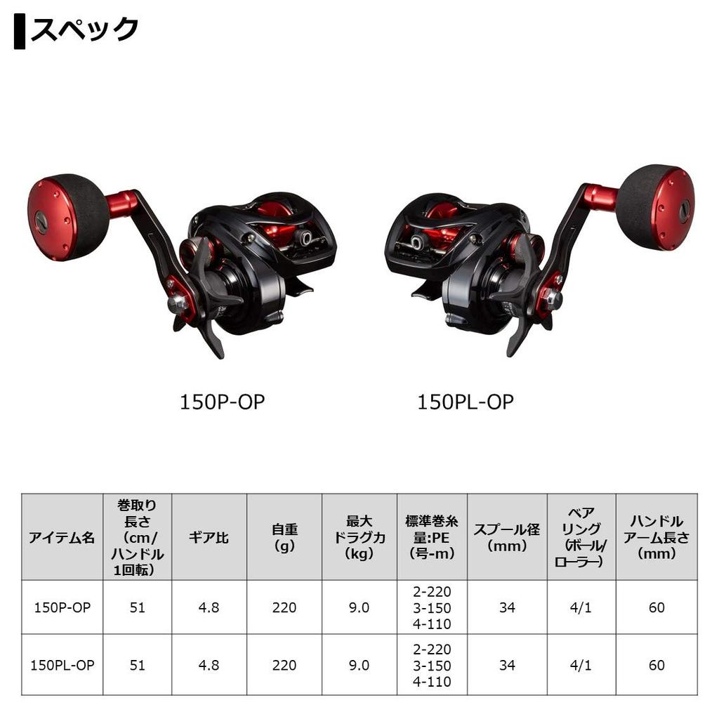 Daiwa Джиггинг Fune XT 150P-OP
