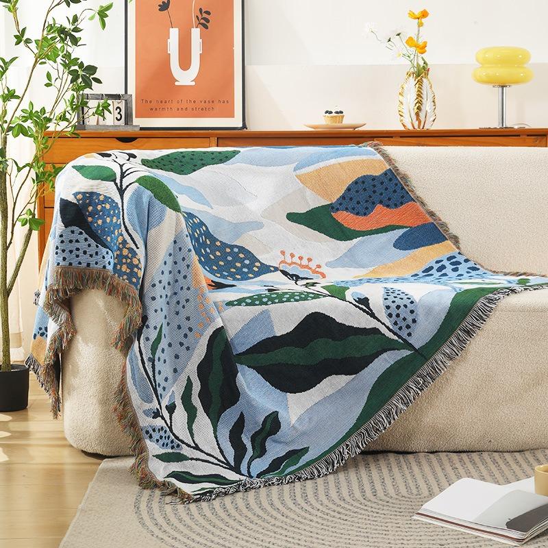 Art Illustration Line Blanket Soft Throw for Living Room Bedroom Decor Nap AC Cozy Comfort