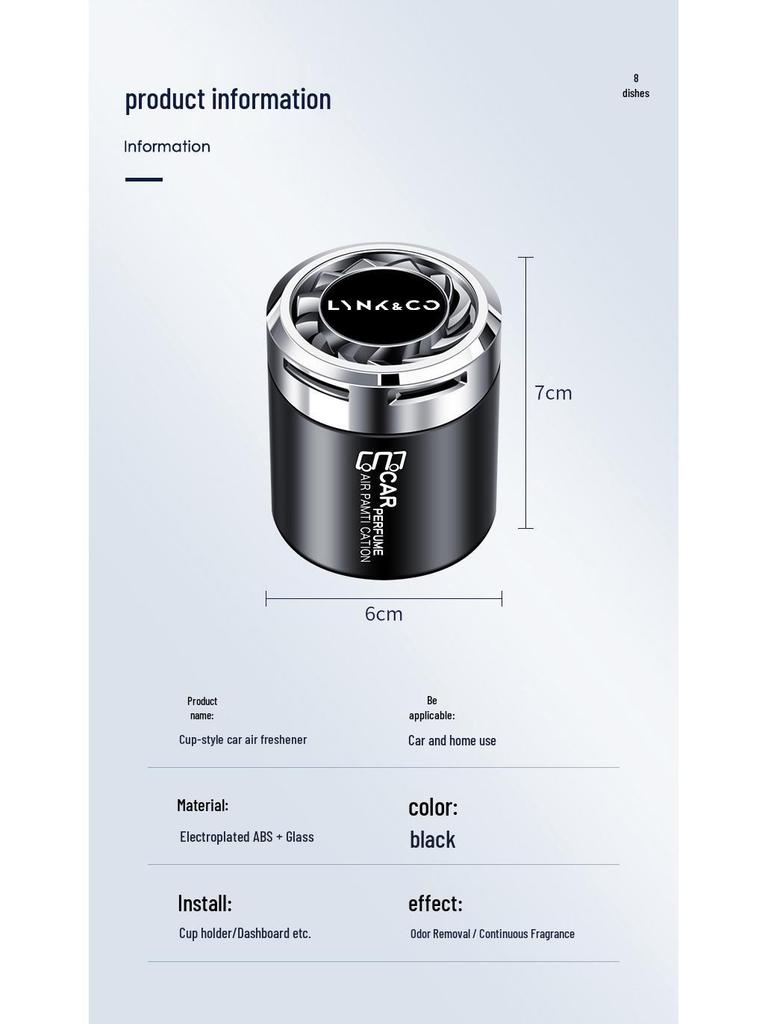 Lynk & Co Car Air Freshener & Perfume Holder (Models 01, 02, 03+, 05, 06, 09) - Aromatherapy Interior Accessory