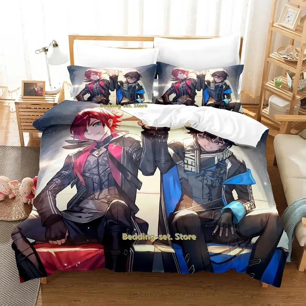 New Vtuber Axia Krone Bedding Set Single Twin Full Queen King Size Bed Set Adult Kid Bedroom Duvetcover Sets Anime Bed