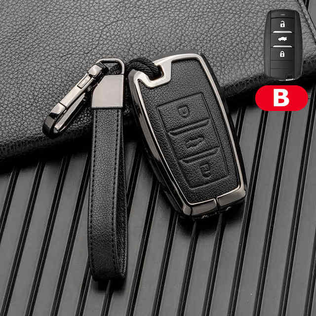 Zinc Alloy Leather Car Key Cover Shell For Changan CS35PLUS CS55PLUS CS75PLUS 2019 keyProtective Case Accessories Keychain