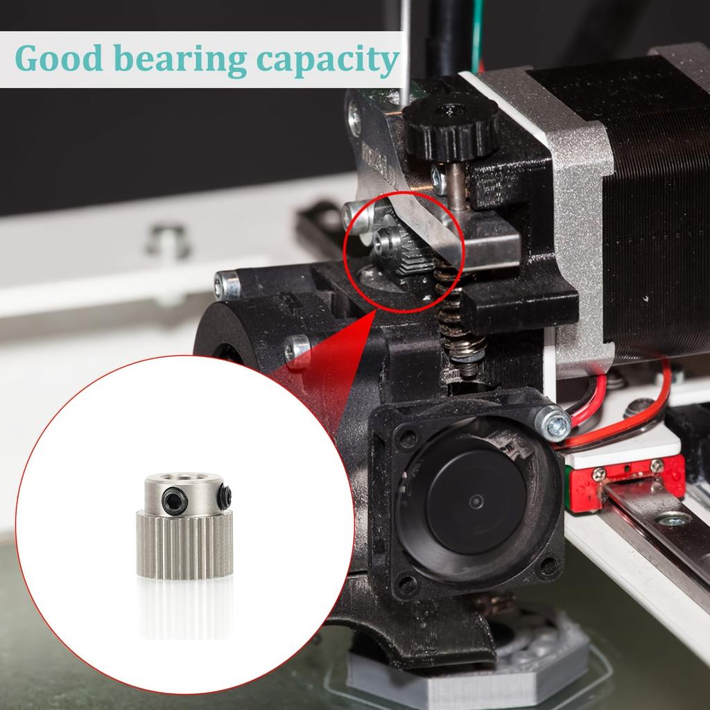 Набор из 5 предметов из 36 зубчатых шестерен экструдера из нержавеющей стали - привод деталей для 3D-принтера, совместимый с CR - 10, CR - 10S, S4, S5, Ender 3 и Ender 3 Pro