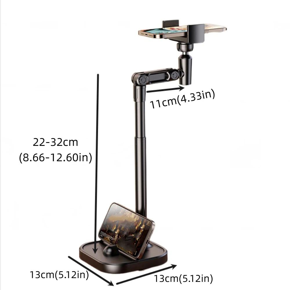 Adjustable Height Telescopic Phone Stand Overhead Mobile Phone Bracket  Mobile Accessories
