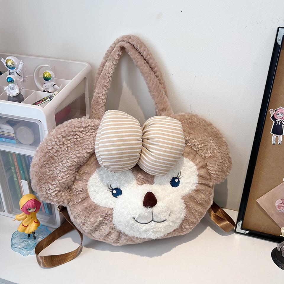 Рюкзак с плюшевым бантиком Shelliemay, сумка через плечо, сумка под мышкой, милый подарок для детей