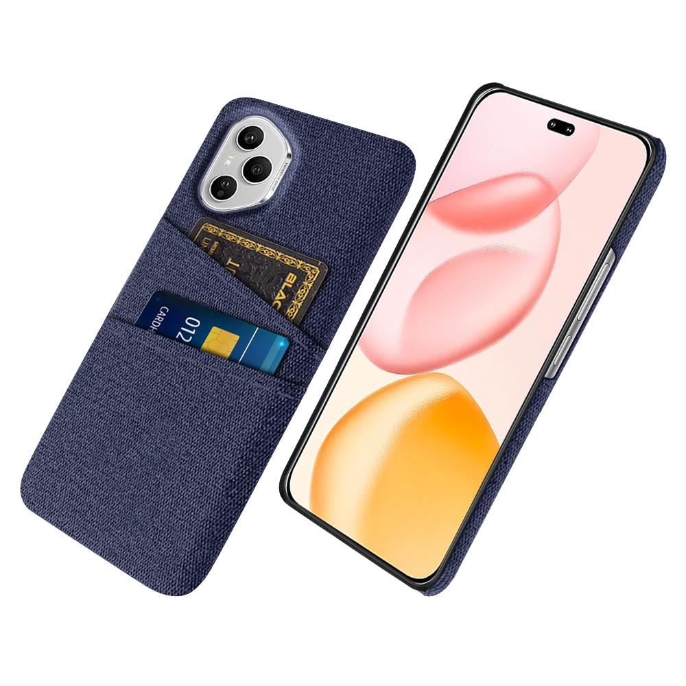 Для Honor 400 Pro 5G (Глобальный) Чехол Ткань+Твердый ПК Чехол для телефона с двойными слотами для карт