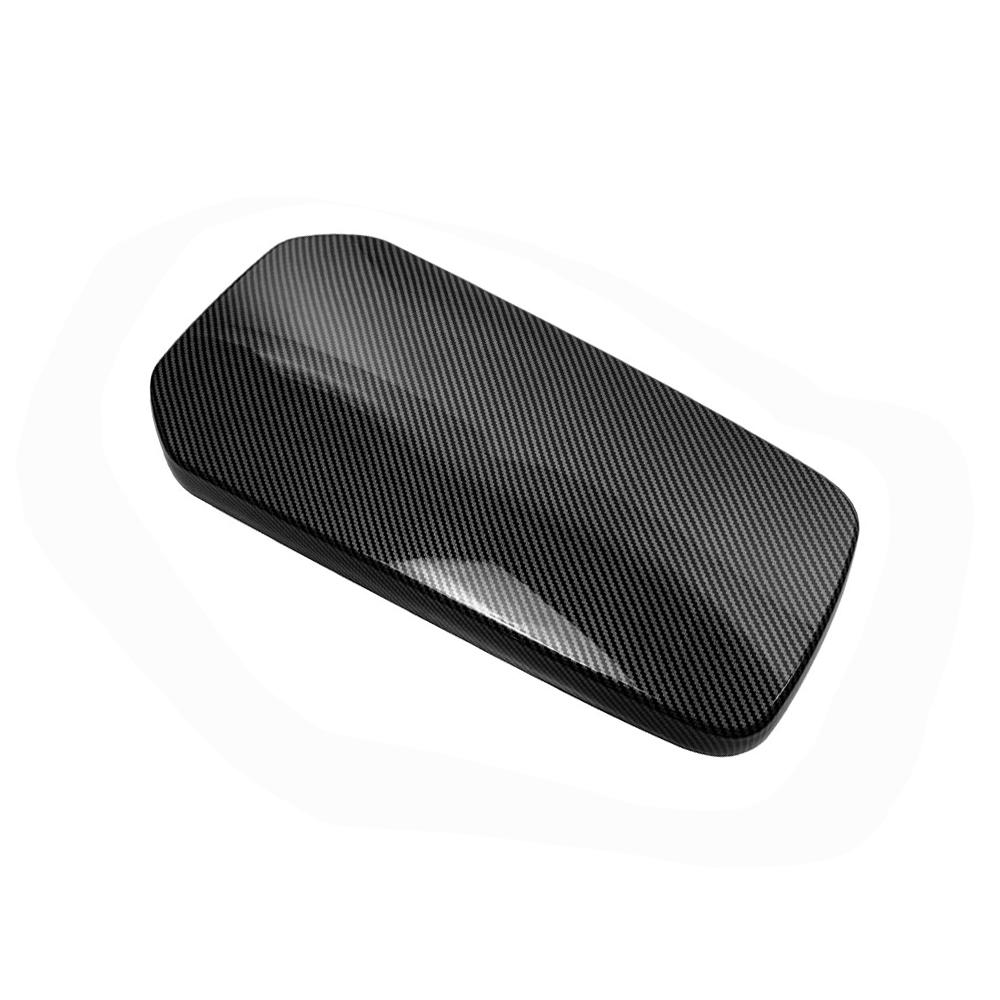 Car Interior Accessories Centre Console Armrest Compartment Lid Cover Carbon Fiber Style ABS Material For Kia Stinger 2018-