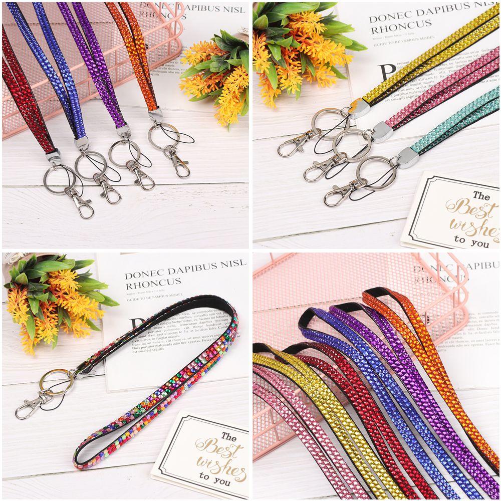 1 шт. Легкий кристалл выдвижной держатель для карт ожерелье шейный ремешок шнурок для подвешивания веревка