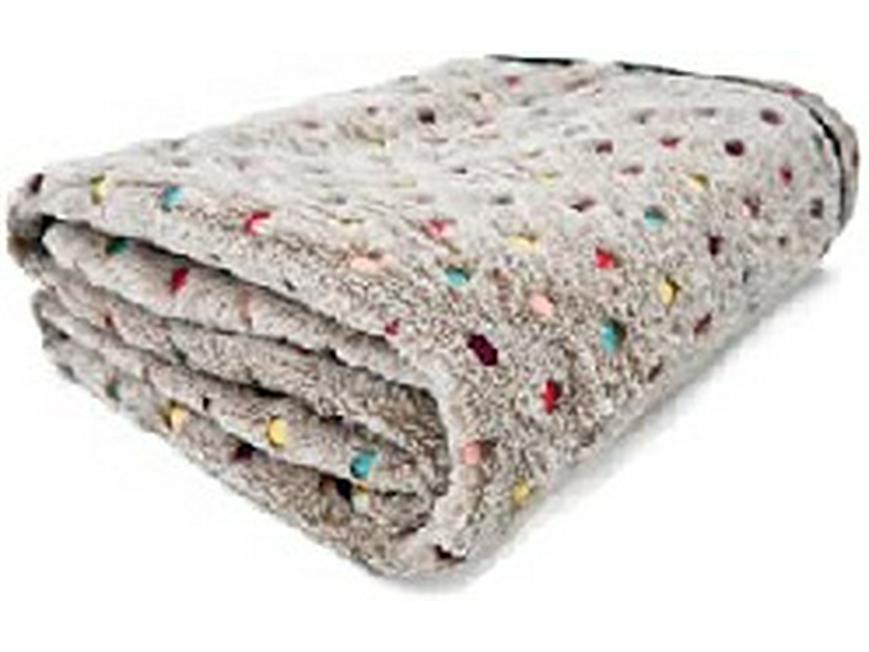 Coral Velvet Polka Dot Trendy Cotton Slip Toy Fabric