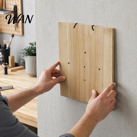 Durable Fern Hanger Staghorn Board, Mounting Board with Pre-Drilled Holes, Geometric Designs, Hanging Vertical Plant Holder for Home Office