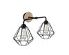 Wall Lamp 2xE27 FOSKAL BLACK WOOD