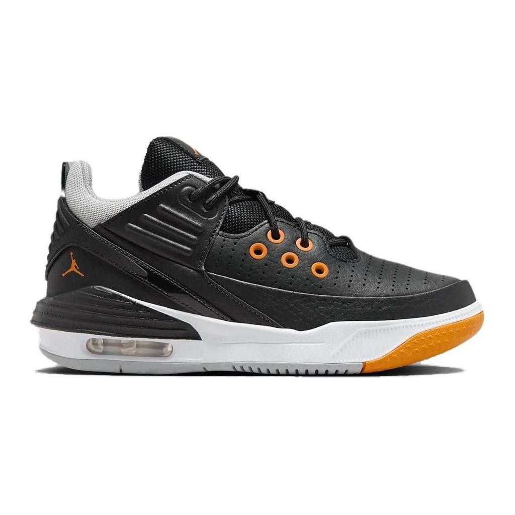 Кроссовки Air Jordan Max Aura 5 GS Magma Orange Детские Черный Волк-Серый Белый DZ4352-008