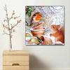 New Arrival 5D DIY Full Circle Diamond Painting "Squirrel and Bird" Embroidery Cross Stitch Home Decor Gift