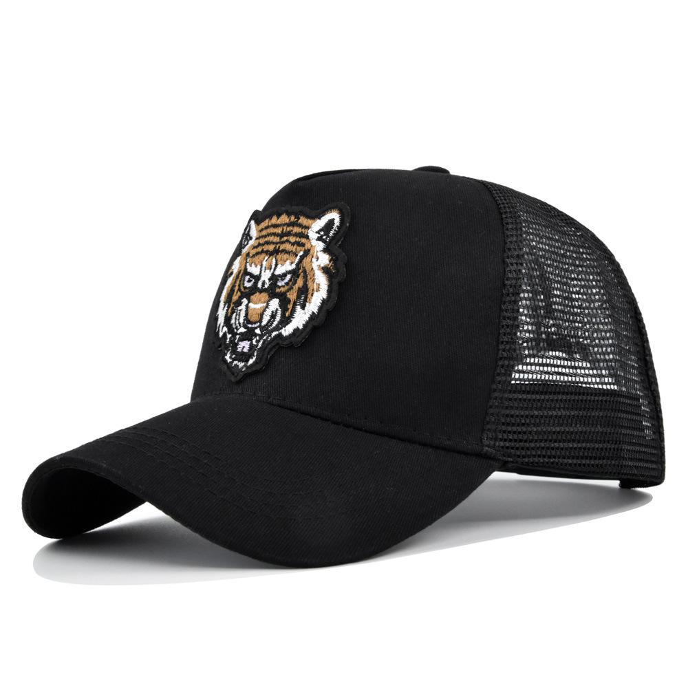 Высококачественная вышивка Животное Сетчатая Бейсболка Унисекс Регулируемая Хлопок Мода Хип-Хоп Snapback Для улицы Дышащая Солнцезащитная Кепка
