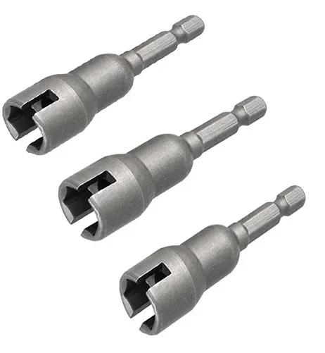 Butterfly Bolt Socket Wrench  6.3mm Hex Shank Slotted Electric Screwdriver Bolt Drive Drill Bit Socket Power Tools Part