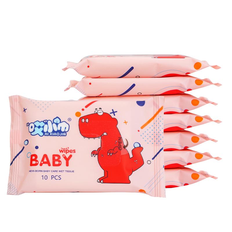 22 Packs of Wet Wipes, Cleaning Wipes, Baby Wipes, Ten Puffs, Disposable Non-woven Wipes, Small Bags, Online Store Gifts