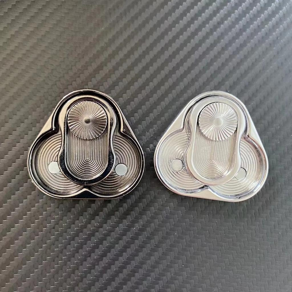 Triangle Magnetic Fidget Slider For Adults Edc Metal Finger Push Card Anti Stress Spinner Toy Autism Anxiety Relief Sensory Toys