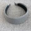 New Candy Color Extra Wide Headbands Fabric Covered Non-slip Hairbands Thick Head Hoop Women Girls