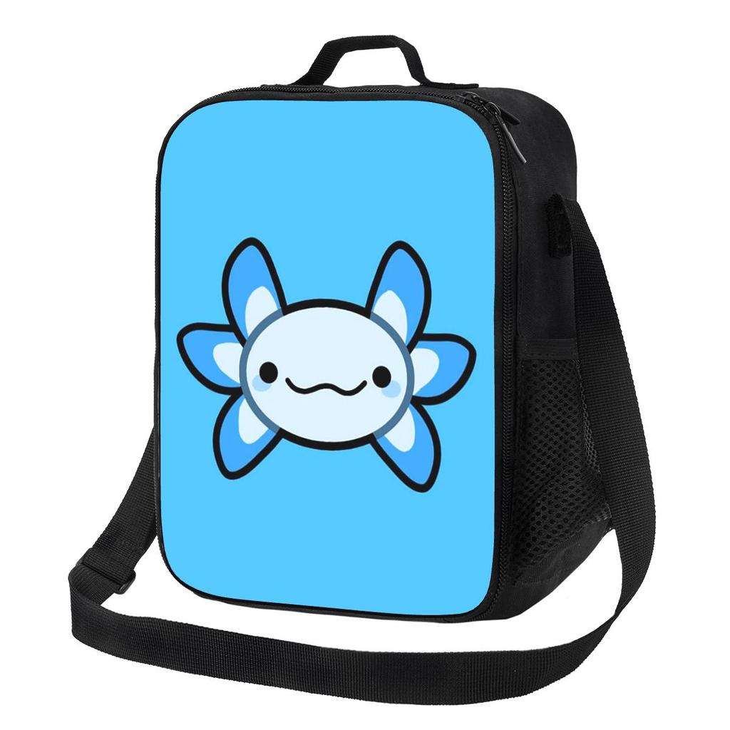 Axolotl Blue By Matx Ft Insulated Lunch Bag School Picnic Storage Food Boxes Leakproof Container Cooler Thermal Lunch Box Tote