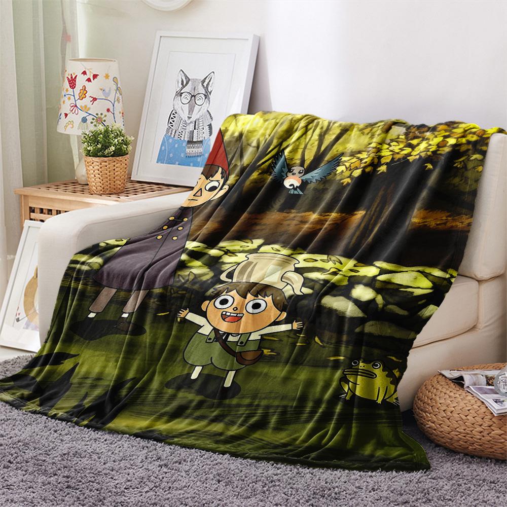 Outside the Garden Wall Print Flannel Blanket, High quality Comfortable for All Seasons, Home Decor, Warmth and Comfort