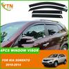 For Kia Sorento 2010 2011 2012 2013 2014  Black Weathershields Door Visor Sun Rain Guard Car Window Deflectors