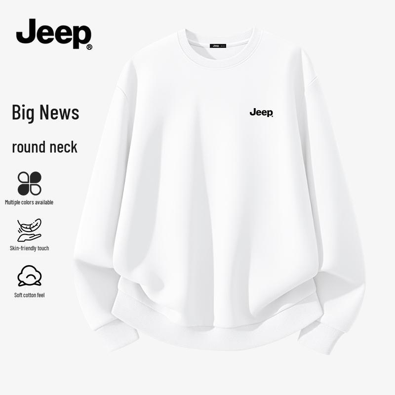 Jeep Мужской свитшот с круглым вырезом в американском стиле