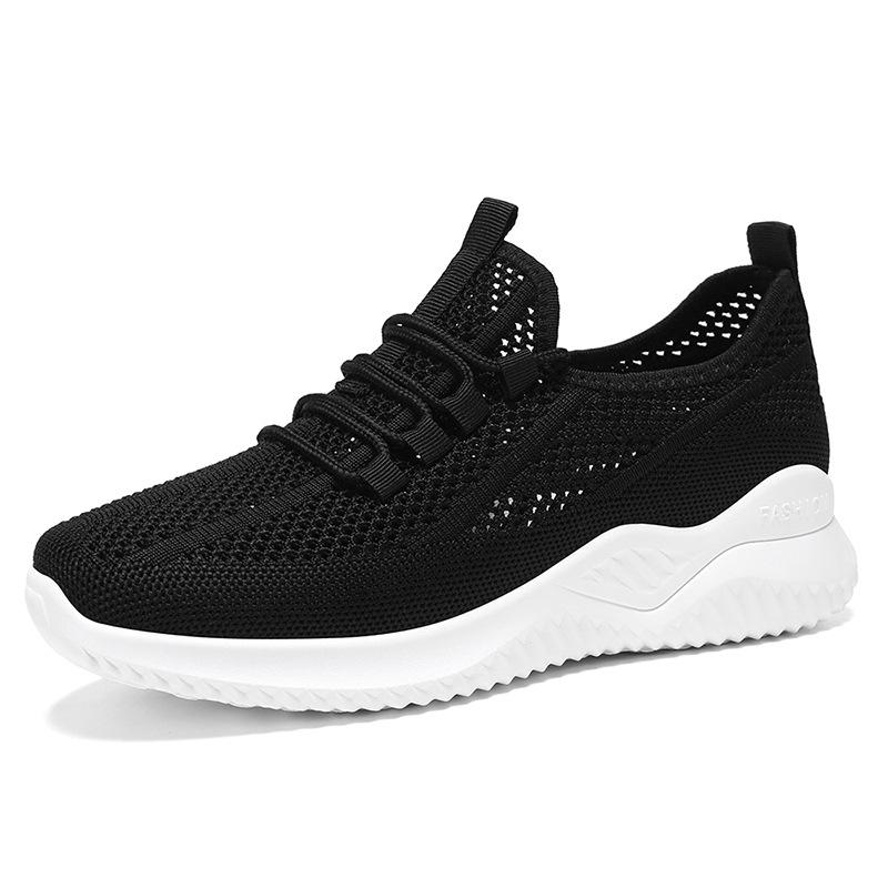 Women's Summer New Single Shoe Lightweight Soft Soled Women's Shoes Mesh Perforated Casual Sports Shoes