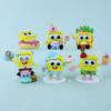 6Pcs/Set Spongebob Squarepants Anime Figures Toy Peripheral Collectible Model Doll Fans Gift