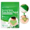 12Pcs/Box Cervical Vertebra Patch Multifunctional Mini Chinese Herbal Extract Easy To Apply Self-adhesive Pain Relief Ergonomic Cervical Spine Pain