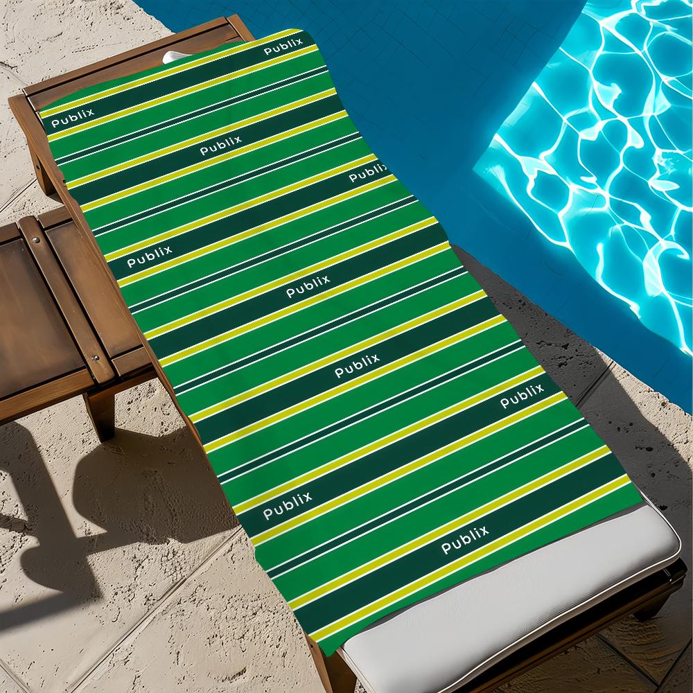 P-publix logo luxury P-paper Towel Large Quick-Drying Microfiber soft Beach Towel for Travel Fitness Sauna Bathing Camping