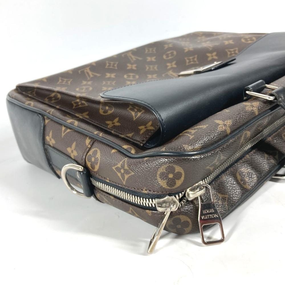 Louis Vuitton M56719 MonogramMacassar Soft Briefcase 2WAY Hand Bag Document Bag