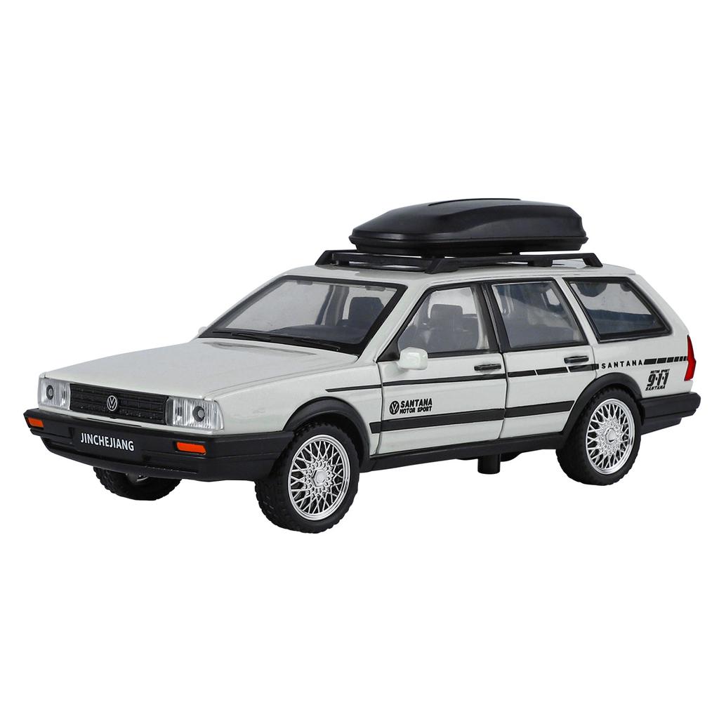 1/32 VolksWagenwerk Santana Wagon Литой металлический модельный автомобиль Миниатюрная модель автомобиля Украшения Коллекция для мальчиков Дисплей Подарок для друзей