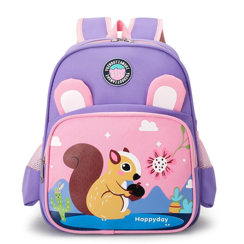 Adorable Nylon Cartoon Kids Backpack For 3-7 Year Olds Perfect For Preschool And Travel