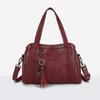 Soft PU Leather Luxury Handbags Women Bags Designer Ladies High Quality Tassel Crossbody Bags Shopper Tote