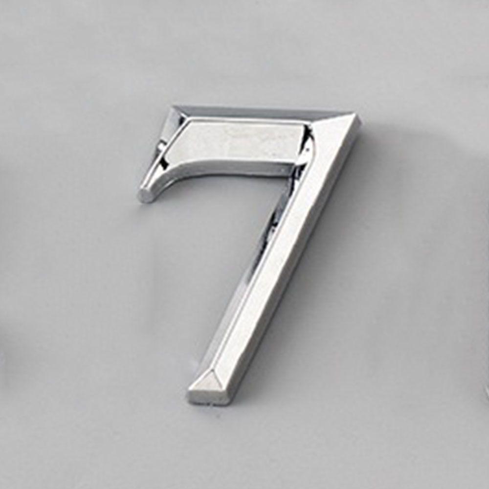 Door Address ABS Plastic Label 5cm Door Plate Sign Digits Self Adhesive House Number Stickers 3D