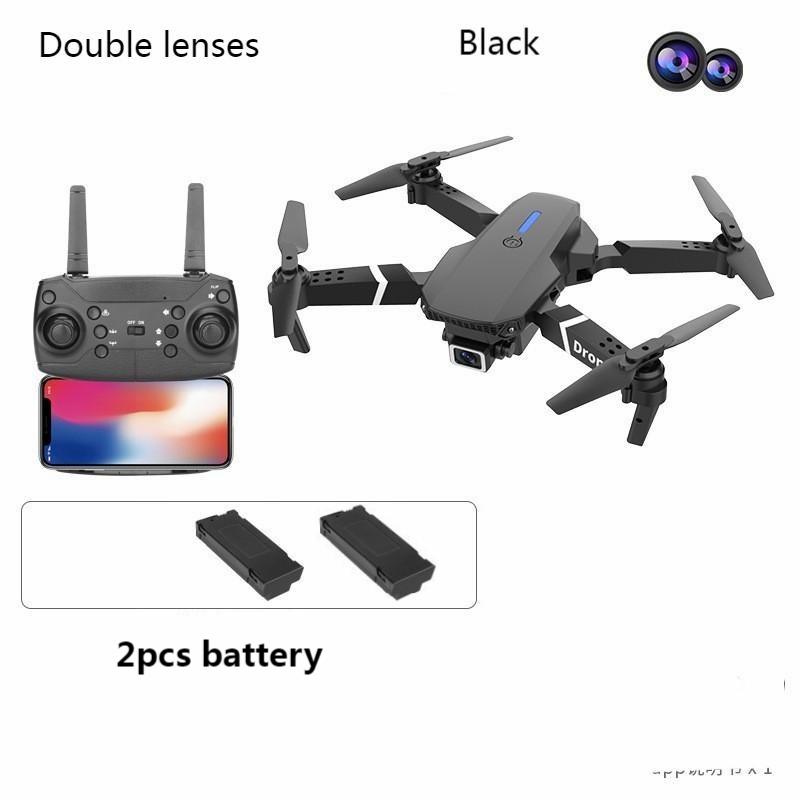 Дрон E88 Pro 4K HD с двойной камерой, положение 1080P Wi-Fi FPV Nova 2021 Altura Manter Profissional RC Quadcopter