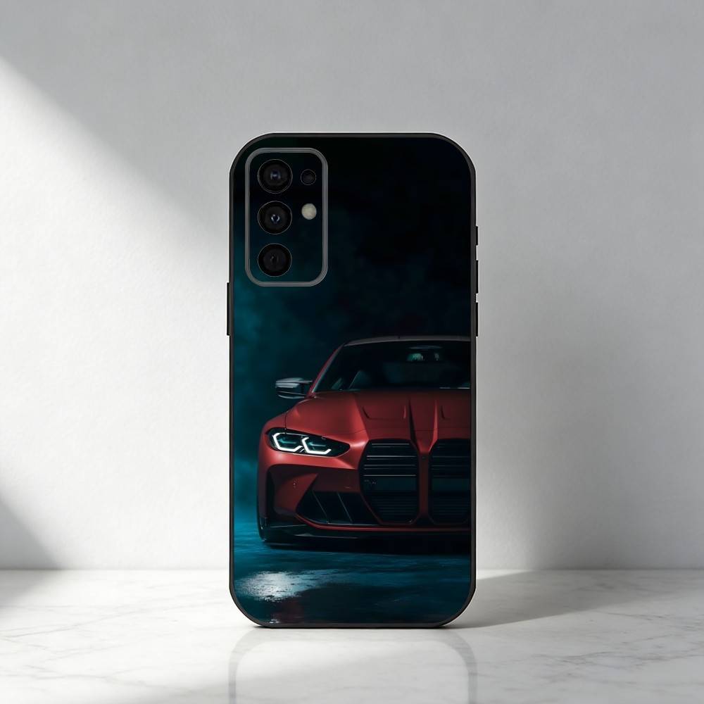 Чехол для телефона M4 Classic Sport Cars для Samsung S25, S24, S21, S22, S23, S20, Ultra, S26, Plus, Fe, Note, 5G Черный