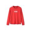 Anta Training Series Solid Color Text Logo Print Round Neck Casual Sweatshirt Women Sweatshirt Classic-Red 162217752-2