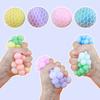 Vent Ball Toy Quick Rebound 3-Color Mixed Discolored Grape Ball Pinch Toys Stress Relief TPR Squeezing Ball Anti-stress Sensory