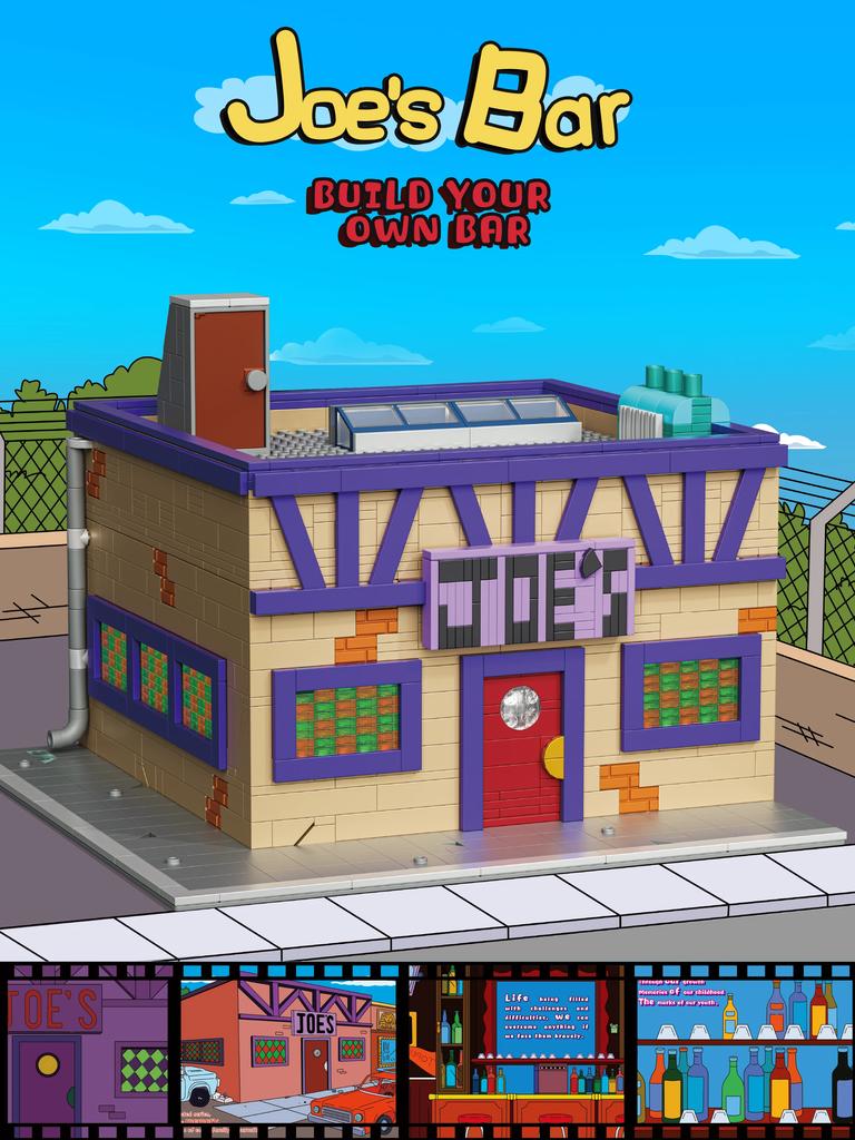 1748PCS Old Joe Bar Building Blocks Retro Bar dance Floor MOC Model Bricks Desktop Decoration Dit Toys For Kids Holiday Gifts