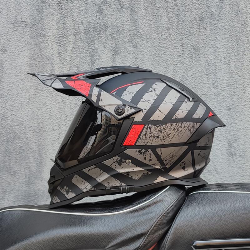 Мотоциклетный шлем ATV Мотоцикл для бездорожья Даунхилл Кросс Capacete Da Motocicleta Cascos Мотокросс Внедорожный шлем с линзой