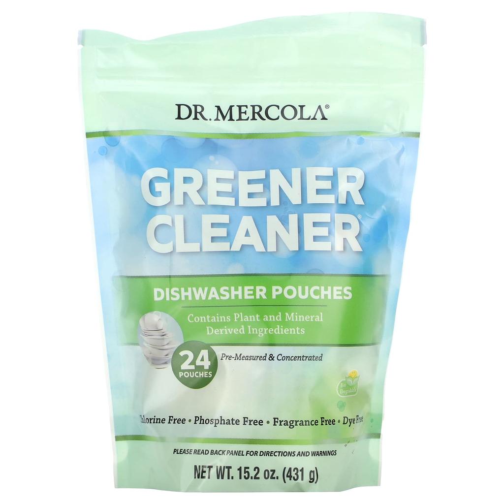 Dr. Mercola Greener Cleaner, Dishwasher Pouches, 24 Pouches, 431G(15.2Oz)