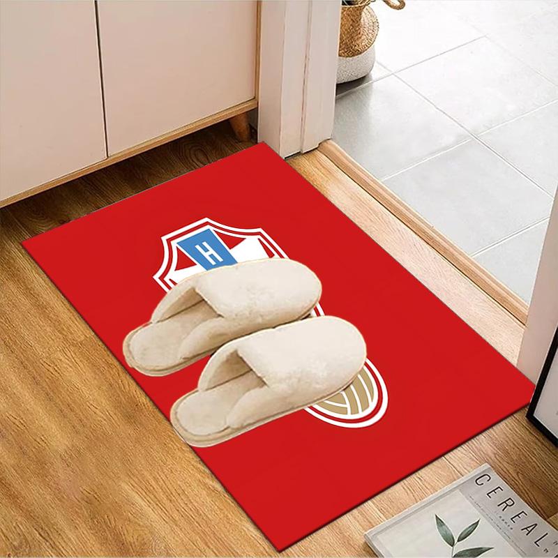 Croatian Football Emblem Rug Game Carpet, Floor Mat for Bedroom Living Room Entryway Rug, Home Decor Idea Gift for Christmas birthday