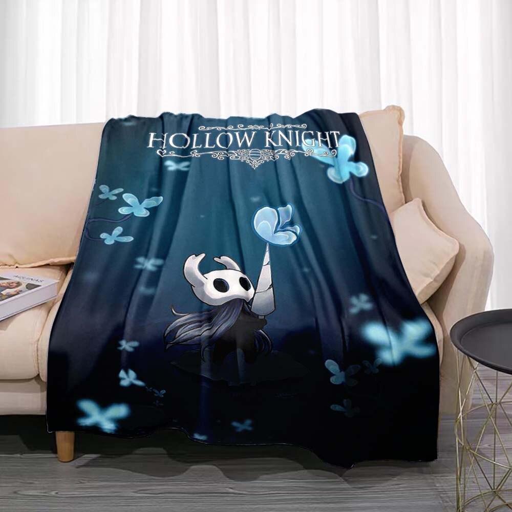 Одеяло Hollow Knight, игровое фланель, новинка, теплая фланель из микрофибры, прочная для детей и взрослых, дорожное покрывало, чехол для дивана