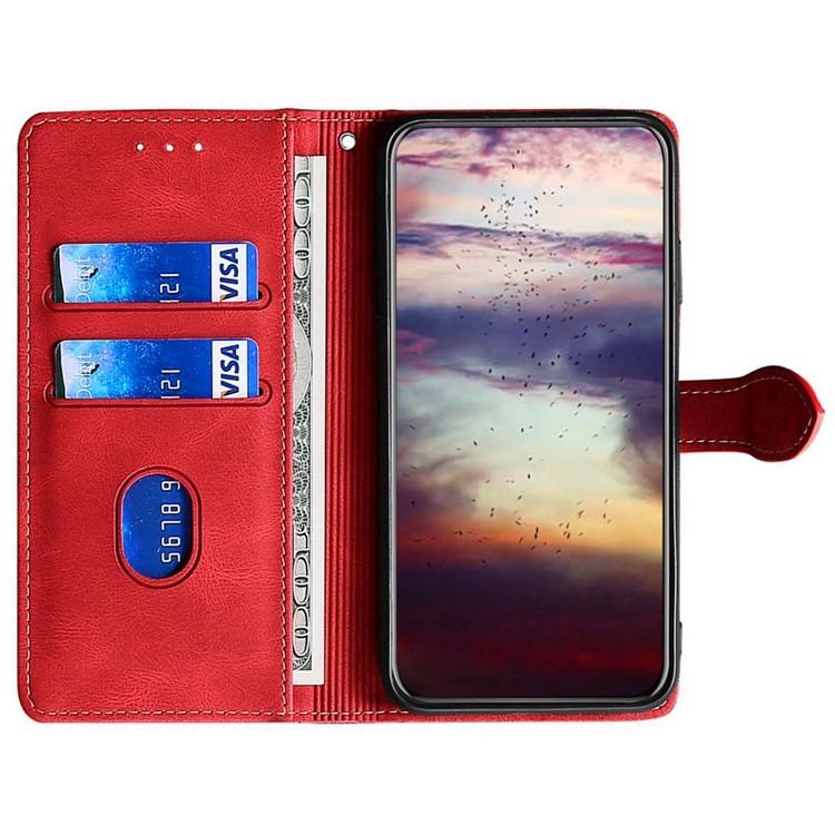 For Samsung Galaxy A05 4G Case Leather Wallet Phone Cover with Straw Hat Magnetic Clasp